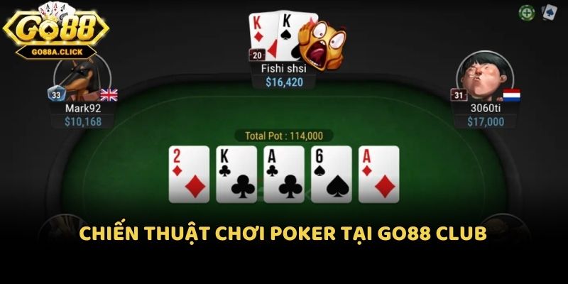Chiến thuật chơi poker tại Go88 Club